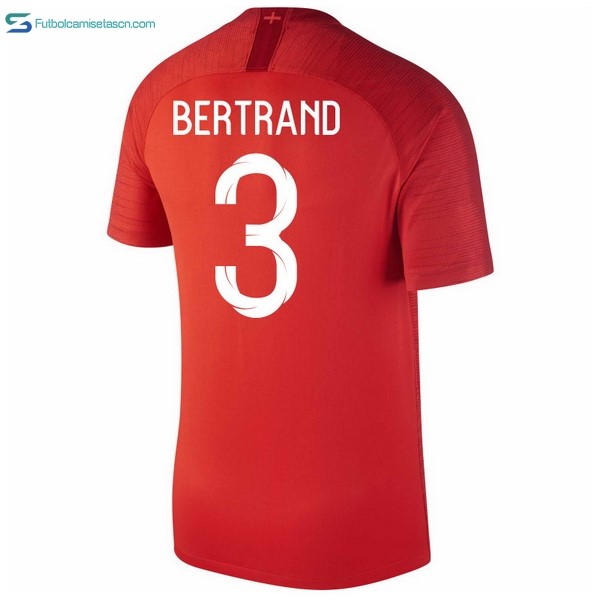 Camiseta Inglaterra 2ª Bertrand 2018 Rojo